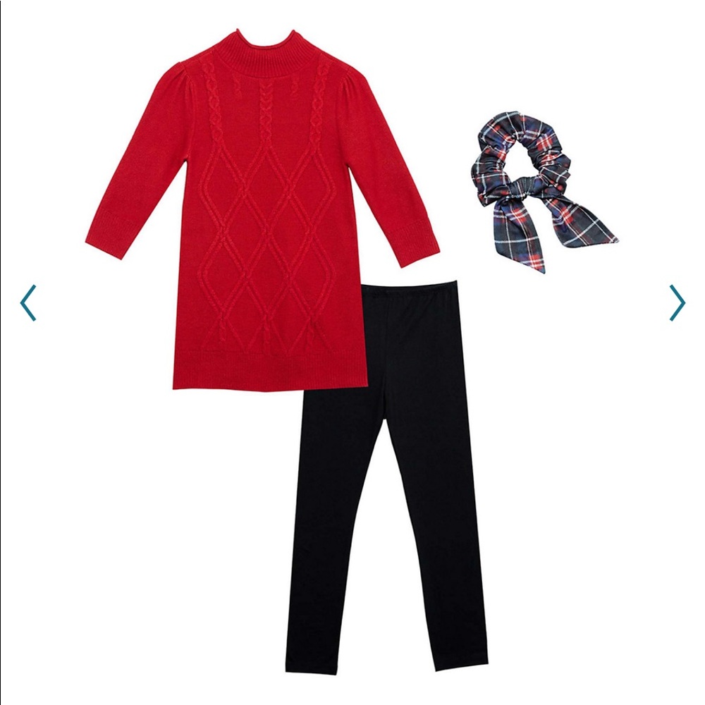 IZByer Girl size small (8) outfit with scrunchie